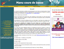 Tablet Screenshot of manucoursdebasse.com